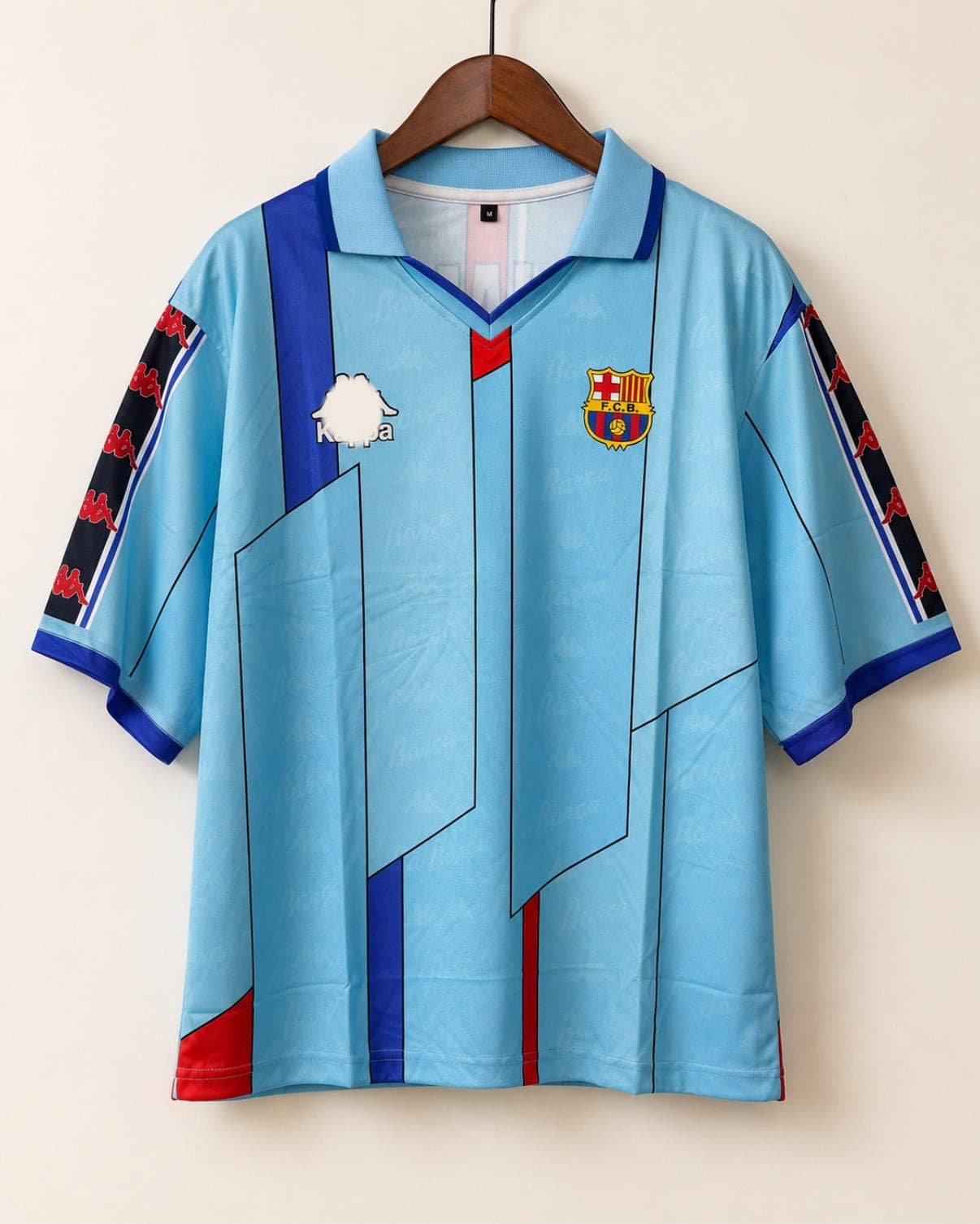 BARCELONA 1995 FIVE SLEEVE RETRO JERSEY RONALDO