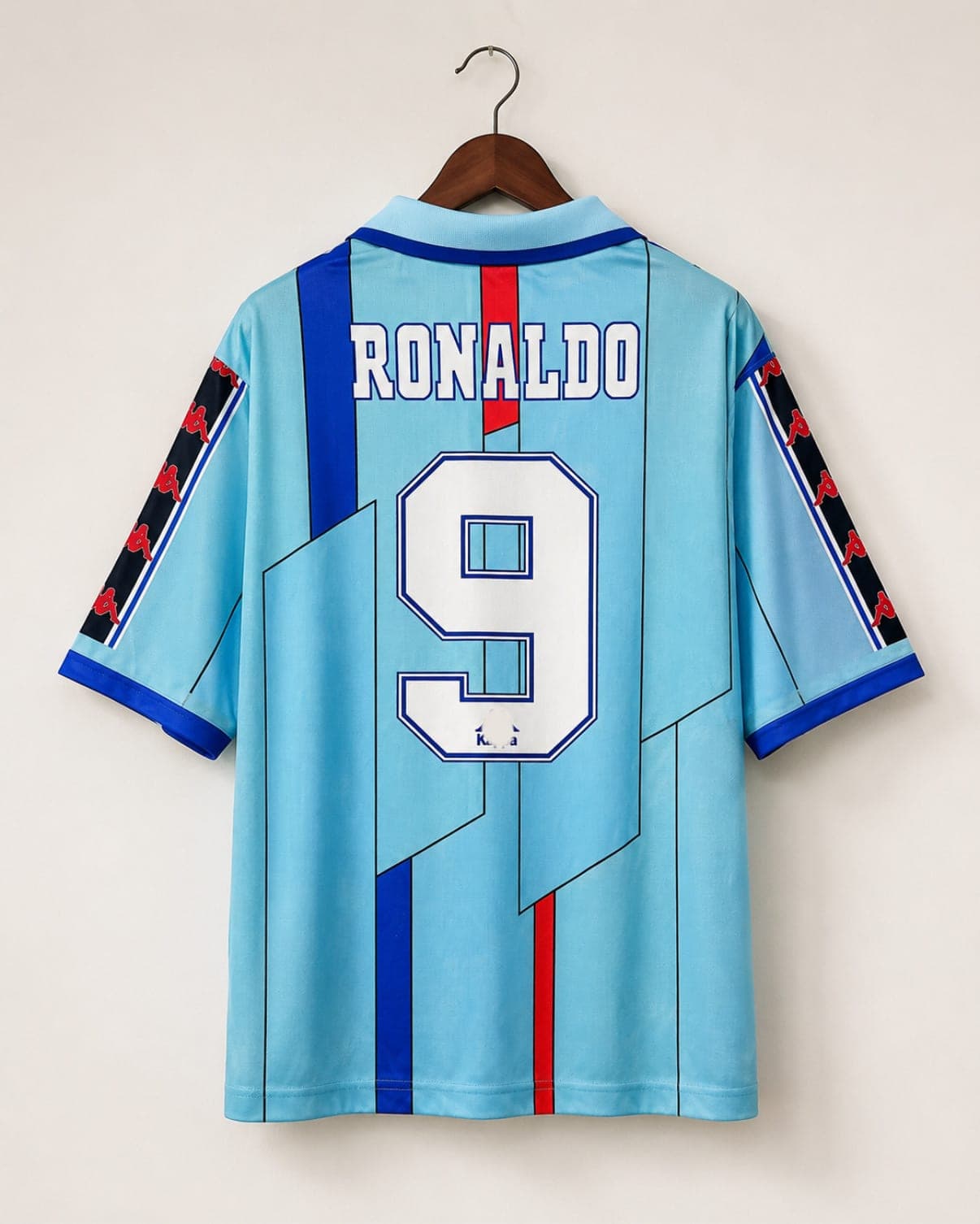 BARCELONA 1995 FIVE SLEEVE RETRO JERSEY RONALDO
