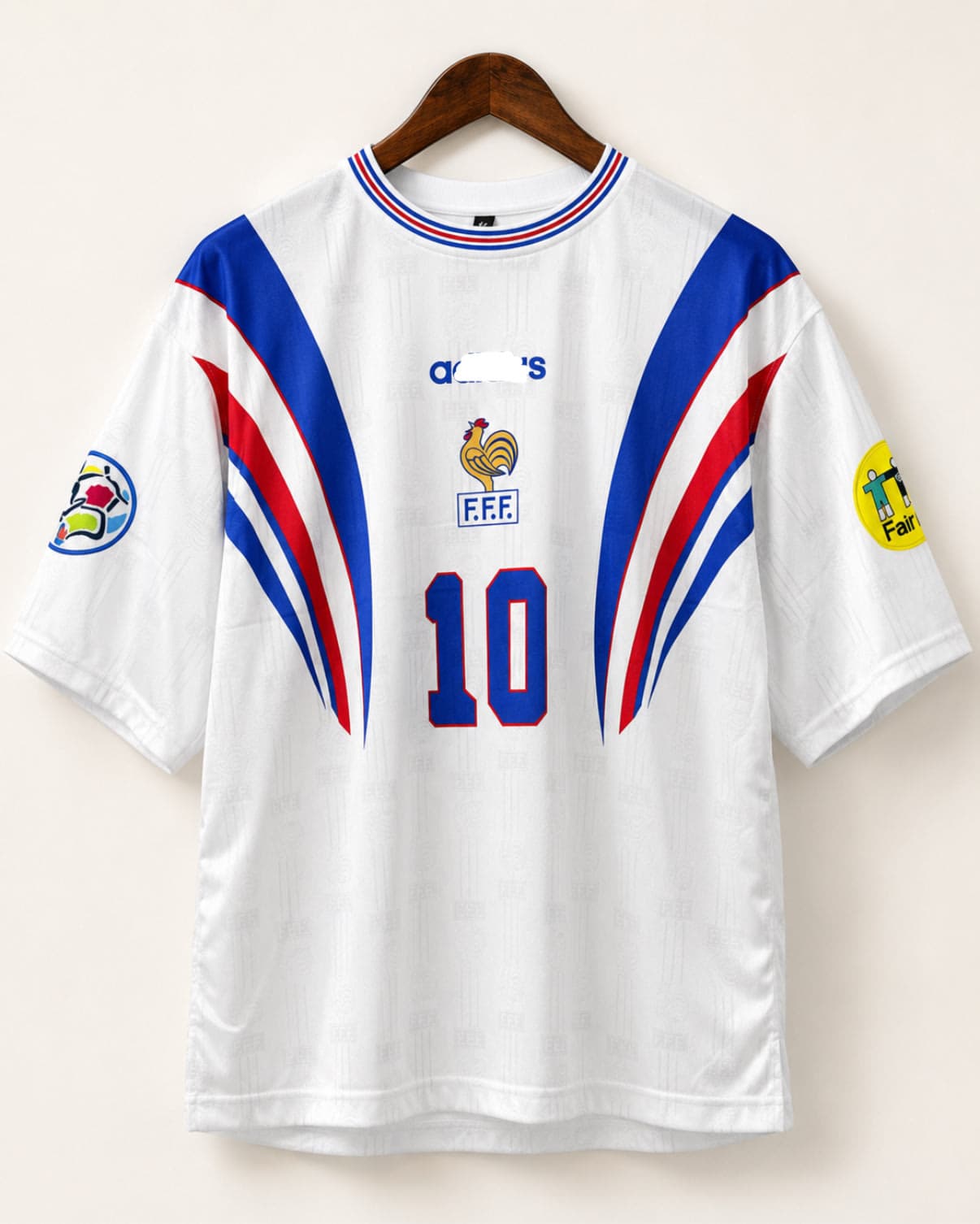 FRANCE 1996-97 FIVE SLEEVE RETRO JERSEY ZIDANE