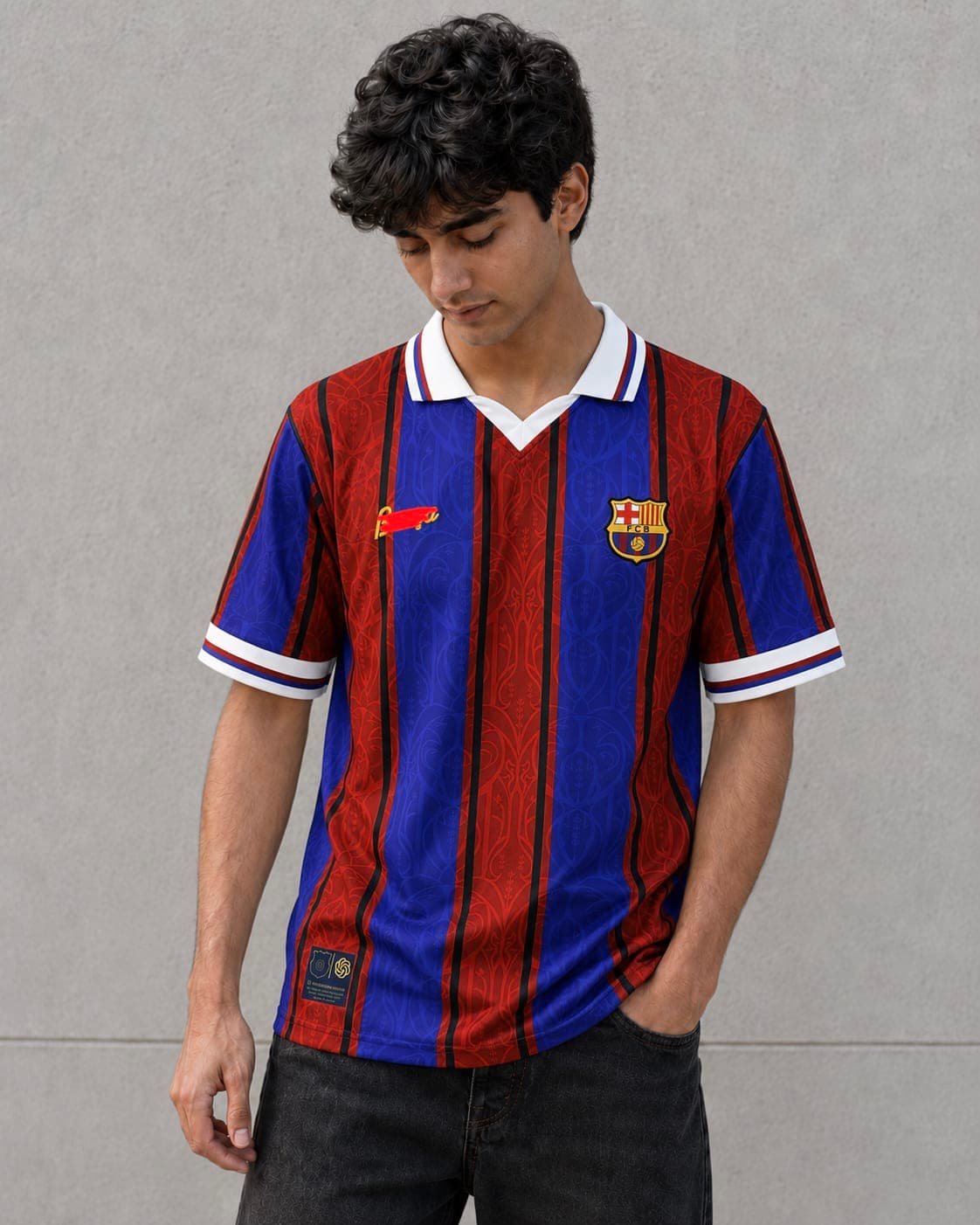 BARCELONA 125TH ANNIVERSARY KIT MESSI COLLAR EMBROIDERY